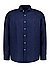 Hemd, Custom Fit, Reines Leinen, navy - navy