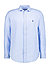 Hemd, Custom Fit, Reines Leinen, blau - blau