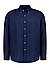 Hemd, Custom Fit, Reines Leinen, navy - navy