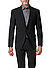 Sakko, Slim Fit, Schurwoll-Stretch, schwarz - schwarz