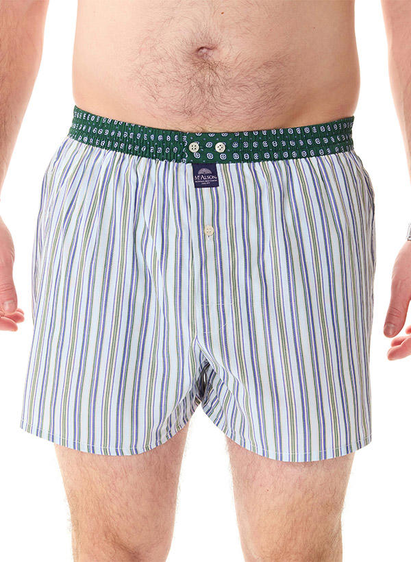 MC ALSON Boxershorts 5218/weiß-grün-lila