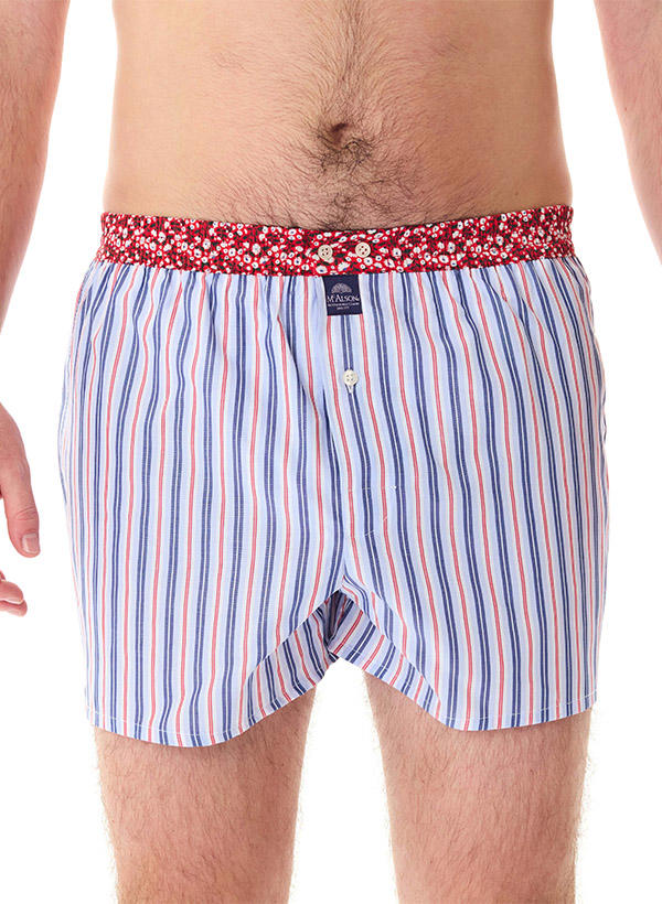MC ALSON Boxershorts 5206/blau-rot Image 0