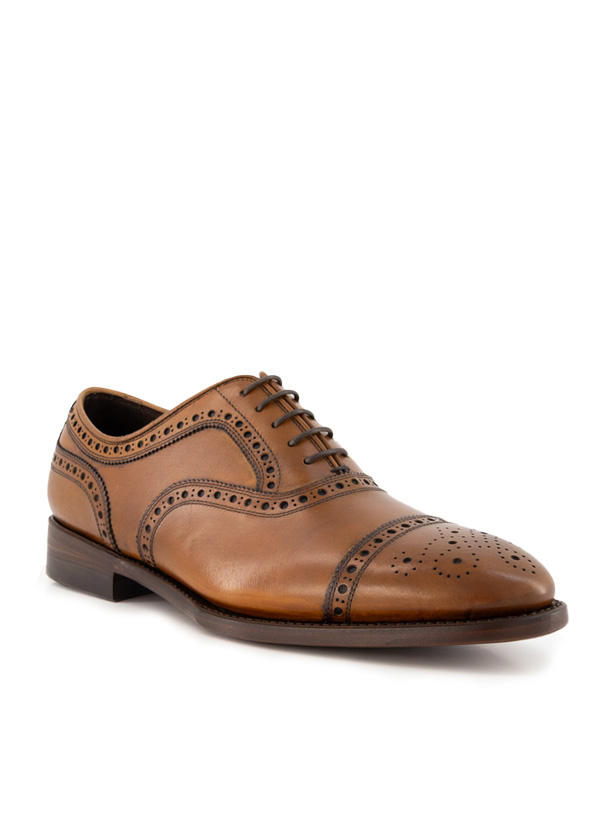 Prime Shoes PS Semi Brogue/box calf cafe