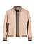 Lederblouson Byll, Ziegenvelours, beige - beige