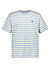 T-Shirt Tark, Baumwolle, blau-gelb gestreift - blau