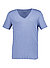 T-Shirt, Baumwolle, blau - blau