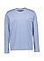 Longsleeve, Shaped Fit, Bio Baumwolle, blau - blau
