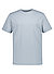 T-Shirt, Classic Fit, Baumwoll-Jarsey, graublau gestreift - graublau