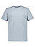 T-Shirt, Classic Fit, Baumwoll-Jarsey, graublau gestreift - graublau