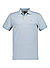 Polo-Shirt, Slim Fit, Baumwoll-Piqué, blaugrau - blaugrau