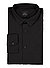 Hemd, Slim Fit, Baumwolle, schwarz - schwarz