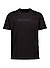 T-Shirt, Regular Fit, Baumwolle, schwarz - schwarz