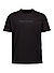 T-Shirt, Regular Fit, Baumwolle, schwarz - schwarz