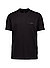 T-Shirt, Regular Fit, Baumwolle, schwarz - schwarz