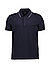 Zip-Polo, Baumwoll-Piquè, navy - navy