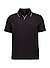 Polo-Shirt, Baumwoll-Piqué, schwarz - schwarz