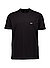 T-Shirt, Regular Fit, Baumwolle, schwarz - schwarz