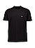 T-Shirt, Regular Fit, Baumwolle, schwarz - schwarz