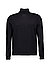 Rollkragenpullover Gordon-6, Schurwolle, schwarz - schwarz