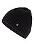 Mütze Freddy, Schurwolle-Kaschmir, schwarz - schwarz