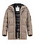 Daunenjacke Jones-D2, Mikrofaser wasserabweisend, braun - braun