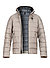 Daunenjacke, Mikrofaser wasserabweisend, grau - grau