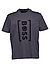 T-Shirt Iconic, Baumwoll-Stretch, grau - dunkelgrau