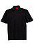Plo-Shirt Dimersve, Baumwoll-Piqué, schwarz - schwarz