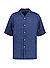 Kurzarmhemd, Regular Fit, Reines Leinen, navy - navy