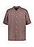 Kurzarmhemd, Regular Fit, Reines Leinen, taupe - taupe
