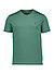 T-Shirt, Custom Slim Fit, Baumwolle, grün - grün-navy