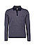 Polo-Shirt Paros, Baumwoll-Strick, navy-weiß gemustert - navy