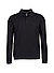 Polo-Shirt Paros, Baumwoll-Strick, schwarz - schwarz