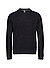 Pullover Roy, Baumwolle-Wolle, zement meliert - zement