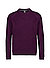 Pullover Roy, Baumwolle-Wolle, brombeere meliert - brombeere