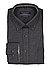 Hemd, Comfort Fit, Baumwolle, schwarz-grau meliert - schwarz