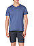 T-Shirt, Bio Baumwolle, blau - blau
