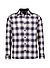 Overshirt, Baumwoll-Jersey, dunkelgrau kariert - dunkelgrau