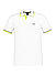 Polo-Shirt Paul, Slim Fit, Baumwoll-Piqué, weiß - weiß-schwarz-neongelb