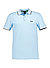 Polo-Shirt Paddy, Regular Fit, Baumwoll-Piqué, hellblau - hellblau-weiß-schwarz