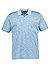 Polo-Shirt, Baumwoll-Jersey, blau meliert - blau
