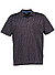 Polo-Shirt, Baumwoll-Jersey, dunkelgrau meliert - dunkelgrau
