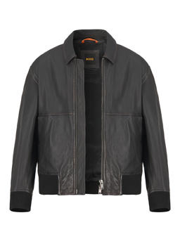 Stylingtipps Beschreibungsbild von BOSS Orange Lederjacke Joberg 50543240/202