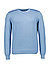 Pullover, Schurwolle, hellblau meliert - hellblau