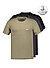 T-Shirts, Baumwolle, schwarz-oliv-anthrazit - schwarz-oliv-anthrazit