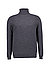 Rollkragenpullover, Reines Kaschmir, dunkelgrau meliert - shale