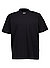 T-Shirt Tee Collar Zone, Baumwoll-Stretch, schwarz - schwarz