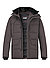 Steppjacke, Mikrofaser wasserabweisend, grau-braun - grau-braun