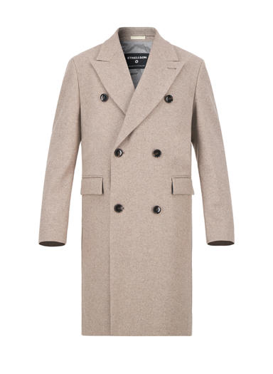 Mantel Park Lane, Wolle, greige