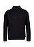 Stehkragenpullover Tito, Baumwolle, schwarz - schwarz
